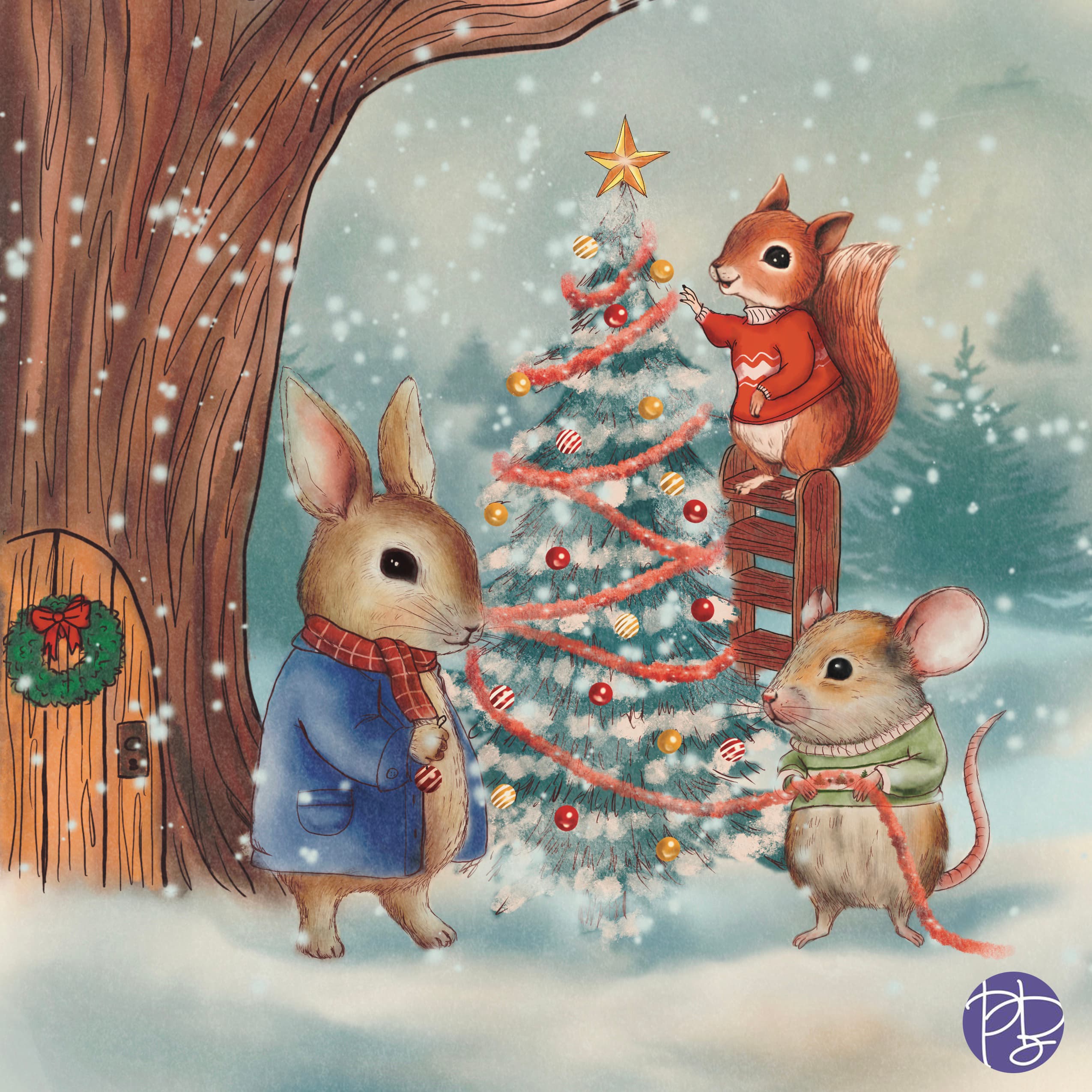 Christmas in the forest