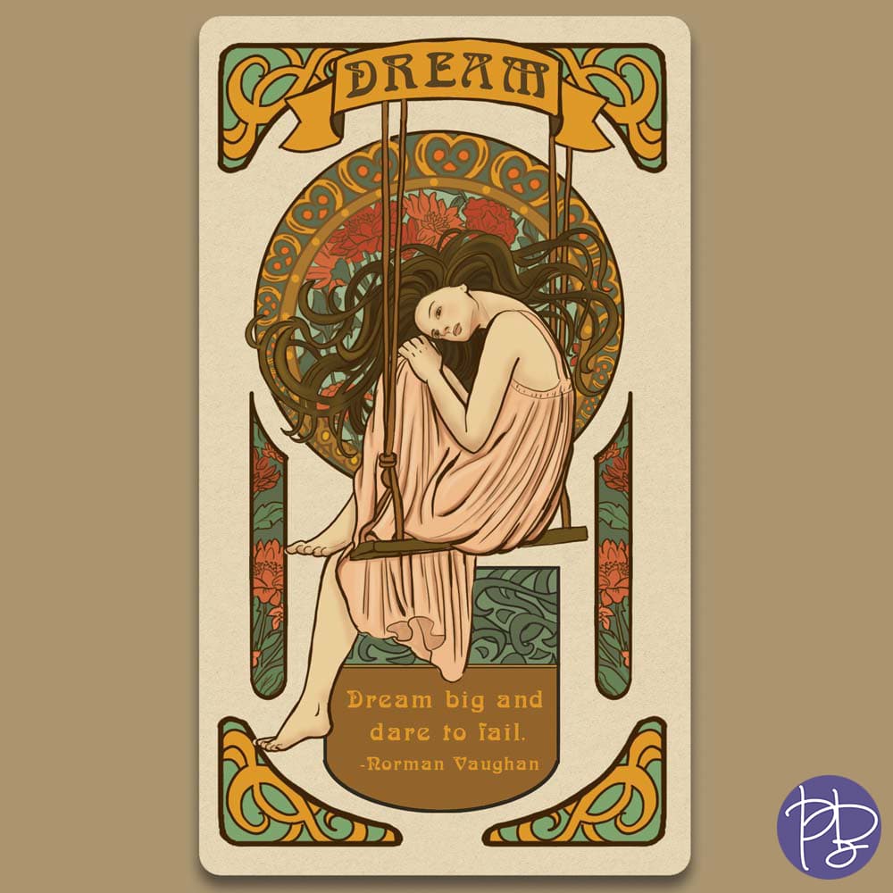 Art Noveau Cards - Dream