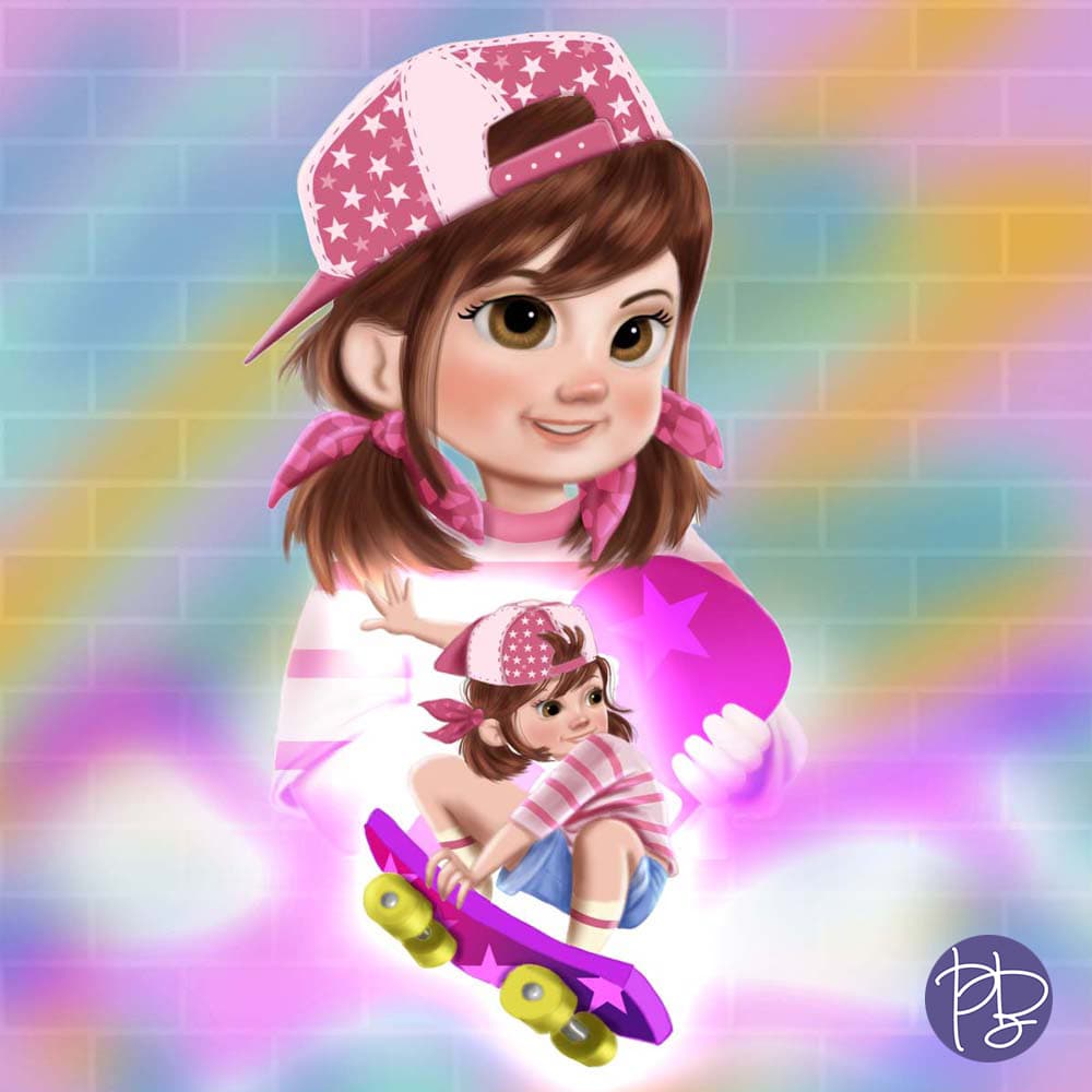 The little skater girl